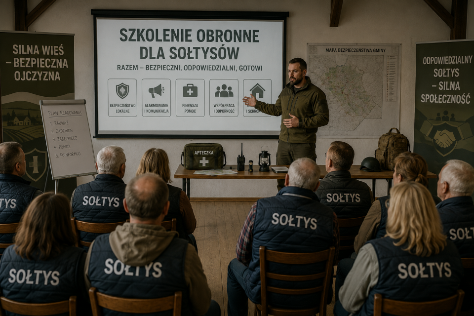 "Odporność gminy i sołectwa na wypadek zagrożenia bezpieczeństwa państwa’’ - szkolenie dla sołtysów