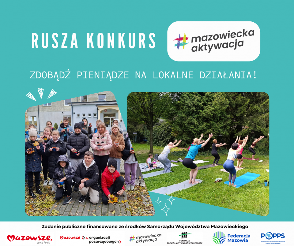 Nawet 6500 zł na lokalne działania społeczne – ruszył konkurs #MazowieckaAktywacja2026!