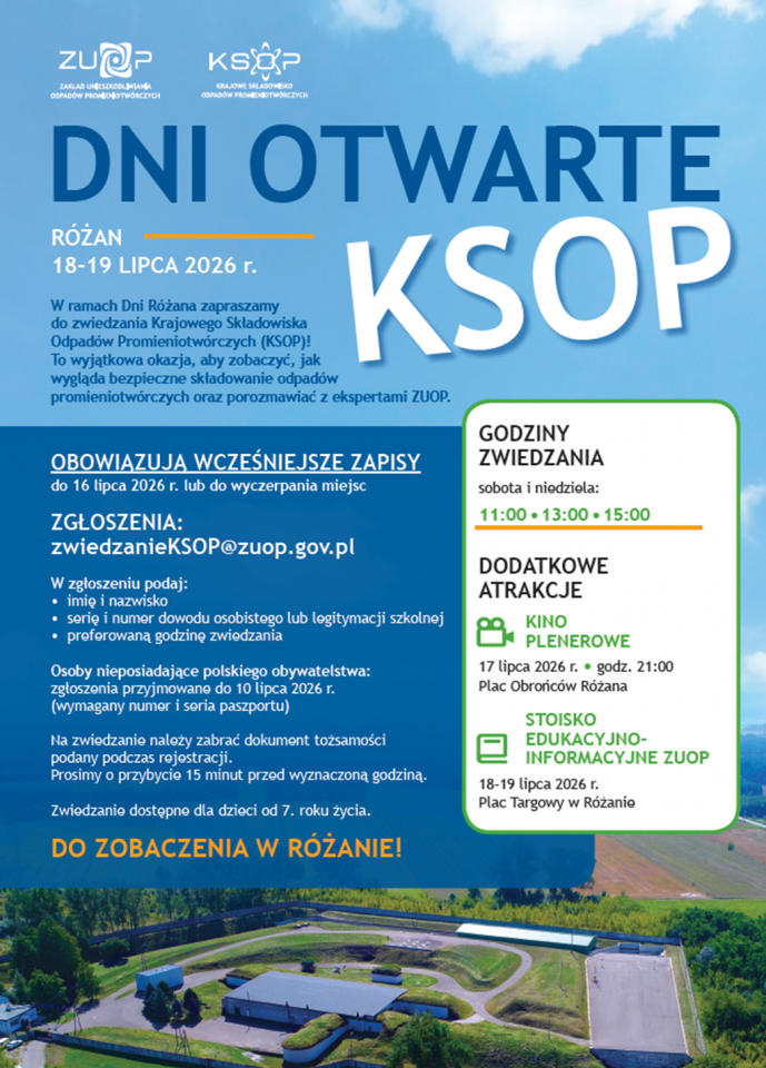 Dni Otwarte Krajowego Składowiska Odpadów Promieniotwórczych (KSOP) w Różanie