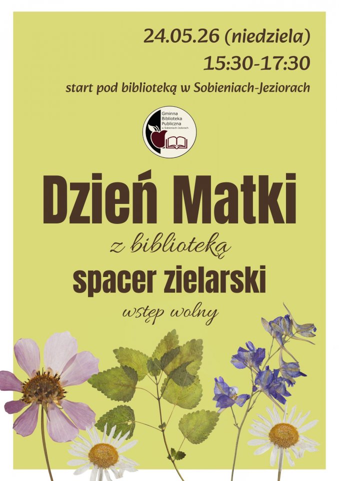 Spacer zielarski z Biblioteką z okazji Dnia Matki