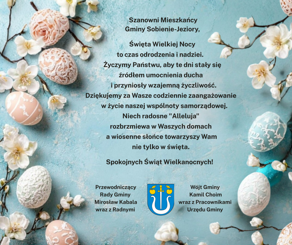 Życzenia z okazji zbliżających się Świąt Wielkanocnych