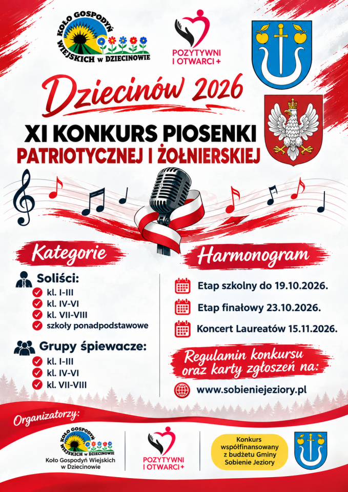 XI edycja Konkursu Piosenki Patriotycznej i Żołnierskiej w Dziecinowie